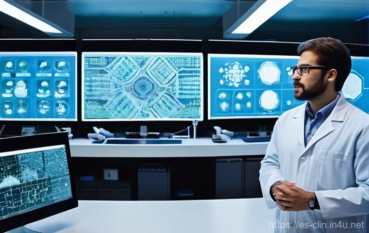 임상병리사 학습 자료 추천 - **Prompt 1: Cutting-Edge Laboratory of the Future**
"A vibrant and ultra-modern clinical laborat...